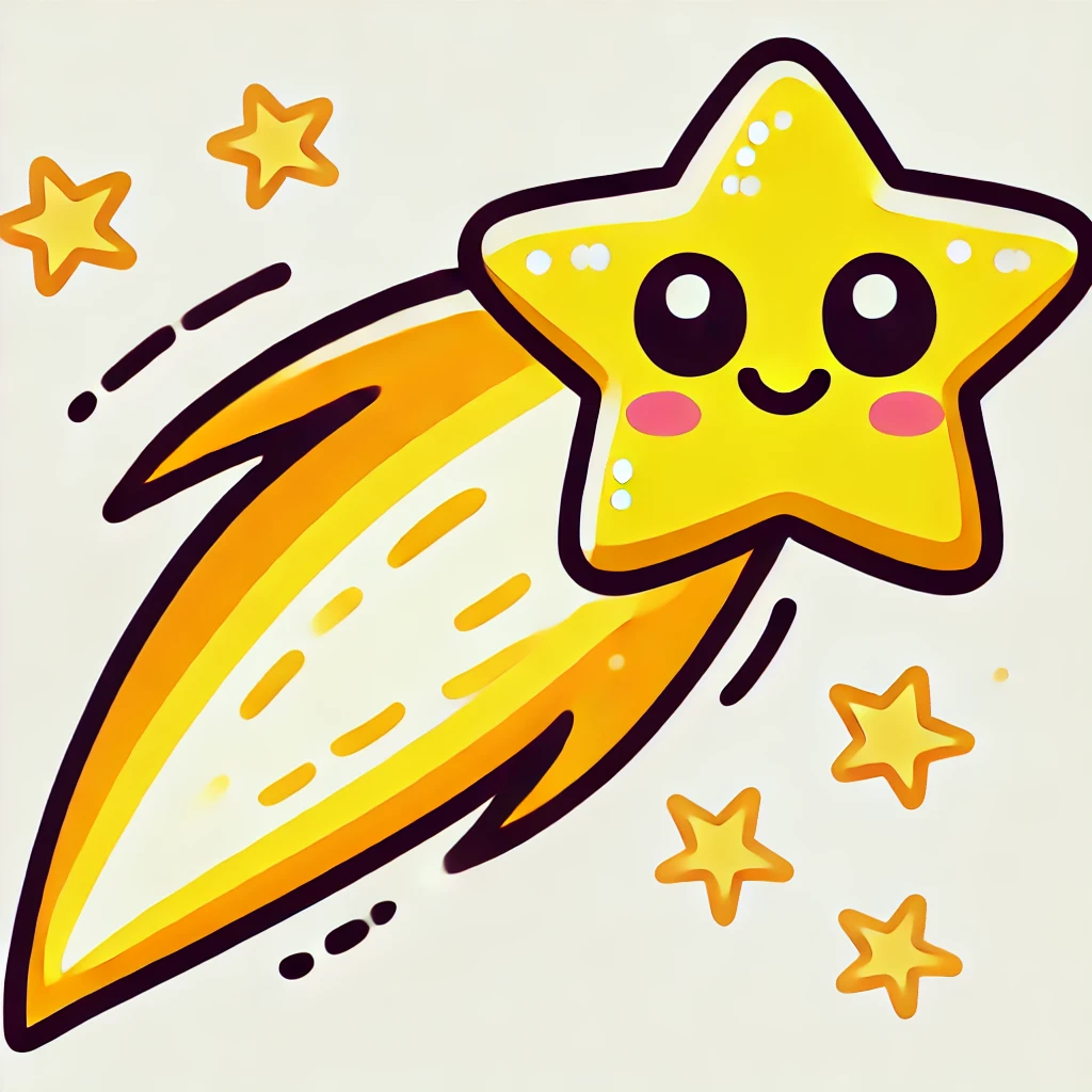 easy shooting star drawing