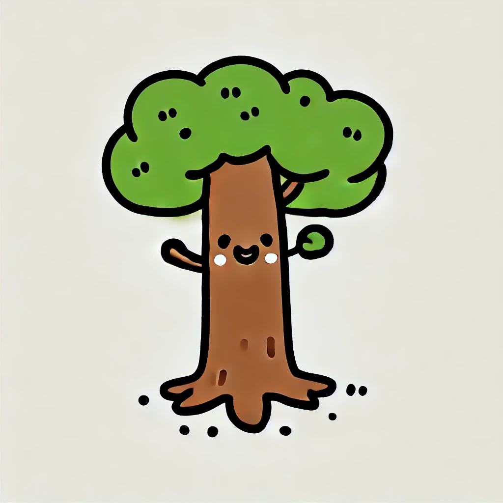 easy tree drawing